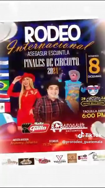 #ASEGASUR_ESCUINTLA #Rodeo_internacional #rodeotime #Showtime #RodeoShow