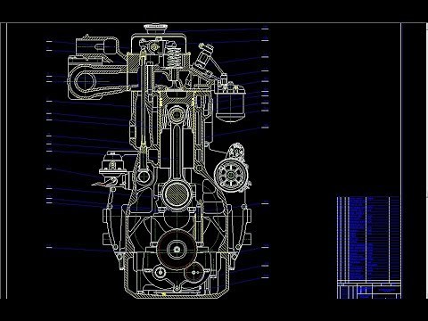Diesel Engines Auto CAD 2D