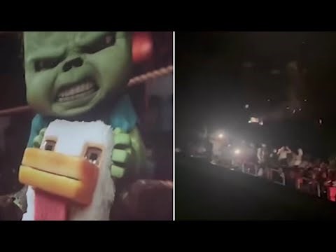 'Minecraft' moviegoers in Irvine scream, throw popcorn during viral 'chicken jockey' trend
