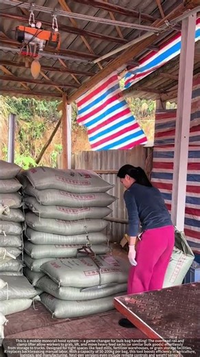 Effortless Bulk Loading : How Monorail Hoists Revolutionize Farm & Warehouse Logistics