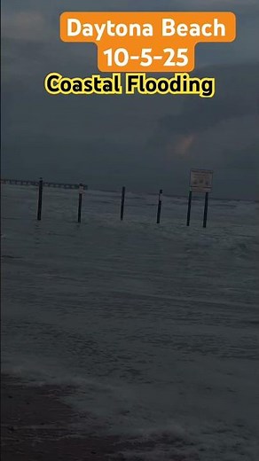 Severe Coastal Flooding & Beach Erosion in Daytona Beach | Florida Storm Damage Update October 2025