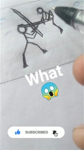 stickman fight drawing🤔#short #stickmanfights