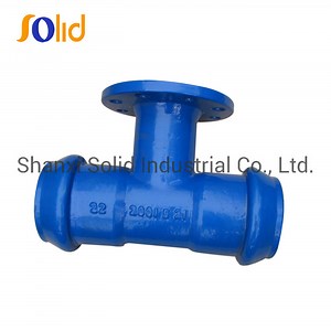 [Hot Item] ISO2531 Ductile Iron Double Socket Tee with Flange Branch for PVC Pipe