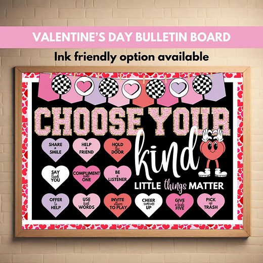 Valentine's Day Bulletin Board Kit for February Classroom Decoration Holiday Kindness Week Elementary Teachers Primary School Door Decor - Etsy