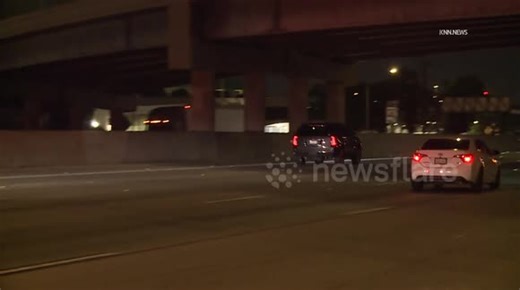 US, Los Angeles: West Covina CHP Pursuit On Multiple Freeways