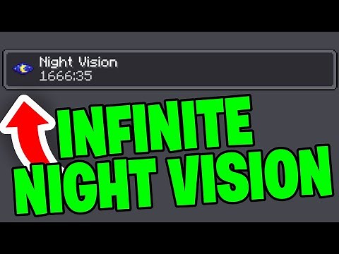 How To Get Permanent Night Vision In Minecraft! - Java and Bedrock