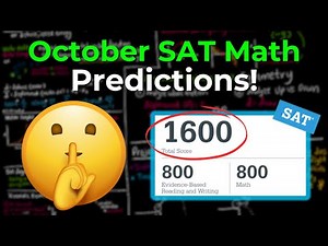 October 2025 SAT Math Predictions - What Will Be Tested?