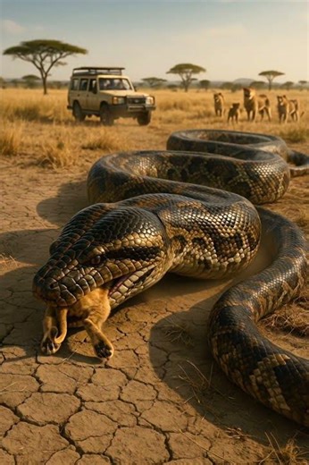 Will the Python successfully capture the lion? Akankah Python berhasil menangkap? 🐍🦁?#lion #snake