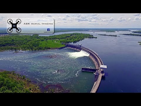 St Lawrence Seaway water levels and the Long Sault Dam in Massena