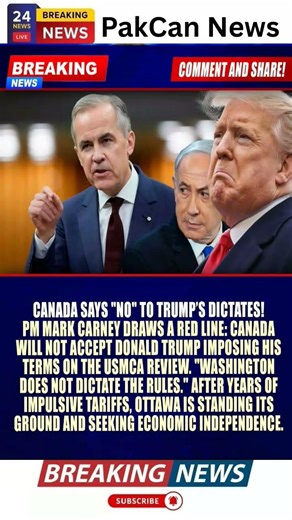 Carney Signals Tough Stance in US–Canada Trade Talks | PakCan News