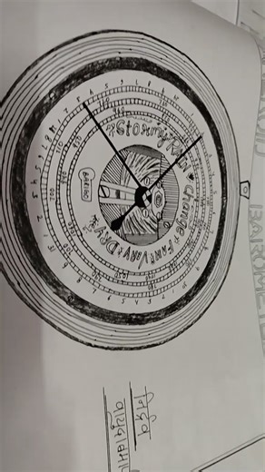 Geography practical "ANEROID BAROMETER" #shorts