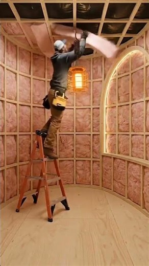 This Hidden Tree Log Room is Absolutely Insane #satisfying #diy