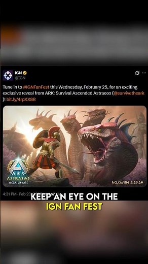 EXCLUSIVE Ark Reveal at IGN FanFest