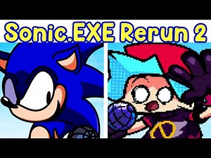 Friday Night Funkin': VS Sonic.EXE Rerun V2 Too Slow, YCR Remix, Game Over..| FNF Mod