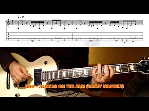 Always On The Run RIFF (Lenny Kravitz & Slash) GUITAR LESSON with TAB