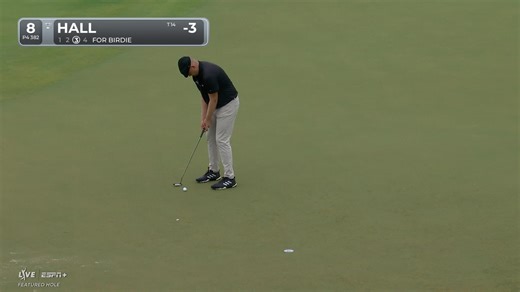 Harry Hall makes birdie on No. 8 at TOUR Championship