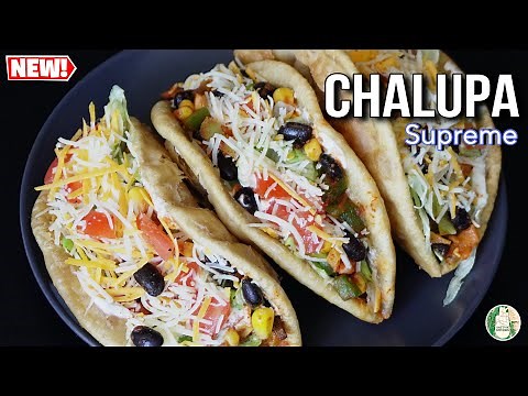 Protein rich Chalupa recipe || Make TACO Bell style Chalupa supreme at Home || Vegetarian Chalupa
