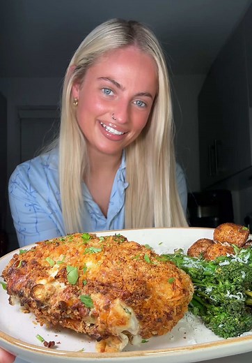 Stuffed Battered Chicken Recipe in Cosori Air Fryer