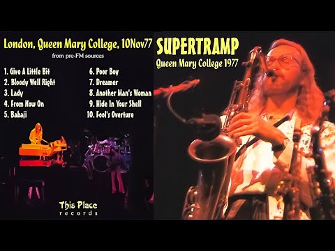 Supertramp Live in London 1977 Full Concert (HQ)