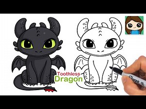 How to Draw Toothless | How to Train Your Dragon (New)