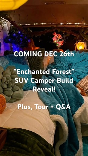 ENCHANTED FOREST inside my Chevy Tahoe Camper! Don't miss my reveal tour Dec 26th!