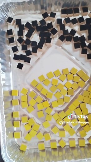 Wooden Cube Power Star Pixel Art - New Product in TikTok Shop