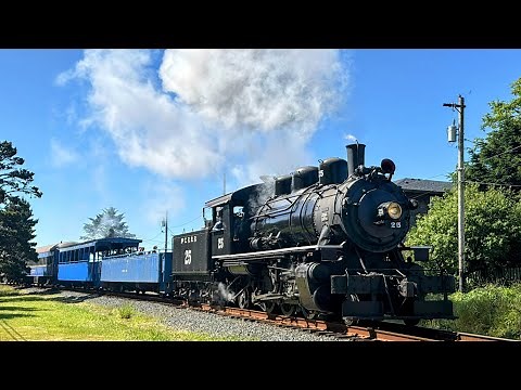 McCloud 25 Steam Train on the Oregon Coast Scenic Railroad!