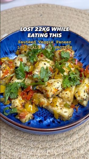 22g Protein Dinner in 10 Minutes! 🥗 | 175 Calorie Paneer Veggie Bowl | Weight Loss Recipe