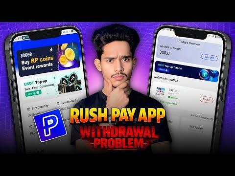 Rush pay app withdrawal Problem and UPI link Problem Solved || Top 5 Best Commission Earning App