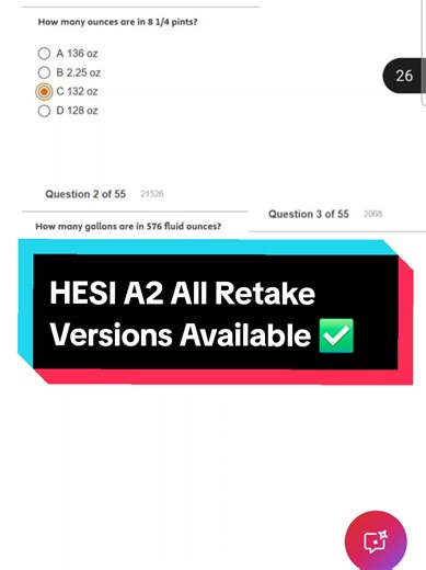 HESI A2 First Take and Retake Actual exam questions and answers available. All subjects, All versions for 2026. 📲 WhatsApp Contact on Bio 📥 HESI A2 actual exam questions and answers Hesi A2 answers 2026 HESI A2 mathematics answers HESI A2 science questions and answers HESI A2 Anatomy and Physiology actual questions and answers HESI A2 A&P Answers Hesi a2 anayomy and Physiology Retake version Hesi a2 biology questions and answers hesi a2 chemistry questions and answers hesi a2 reading comprehen