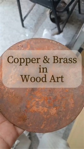 Brass & Copper in Wood Art | Adding a New Element #shorts #brassinlay