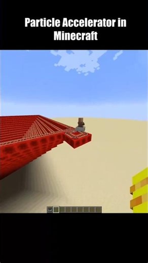 Minecraft Particle Accelerator ⚛️ Insane Redstone Machine Build! 😱 #minecraft #gaming #shorts