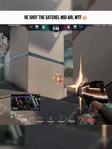 Valorant Pro Hits Mid-Air Satchel Shot