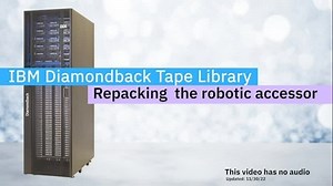 Repacking the robotic accessor in the Diamondback tape library