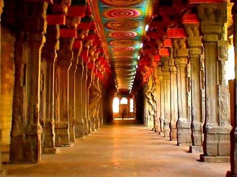 Madurai Meenakshi Temple Corridor Tamilnadu