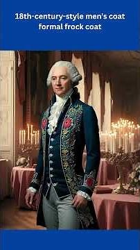 "18th Century Men's Frock Coat | Historical Fashion of the 1700s"