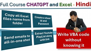 26K views · 176 reactions | Chat GPT and Excel full course in Hindi...