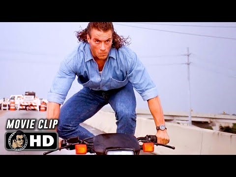 JCVD Motorcycle Action Scene | HARD TARGET (1993) Movie CLIP HD