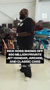 Rick Ross shows off his $50M private jet hangar, arcade, and classic cars on #OnDisplay