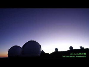 Orionid meteor shower 2023/10/20 LIVE from Subaru Telescope MaunaKea, Hawaii