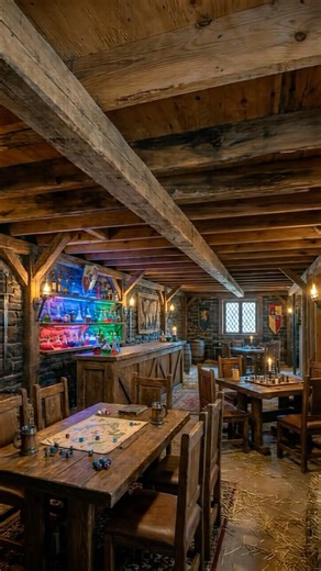 Basement to Medieval Tavern Transformation ⚔️