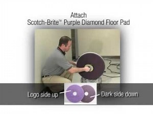 3M Scotch Brite Diamond Floor Pad Sales Rep Demo