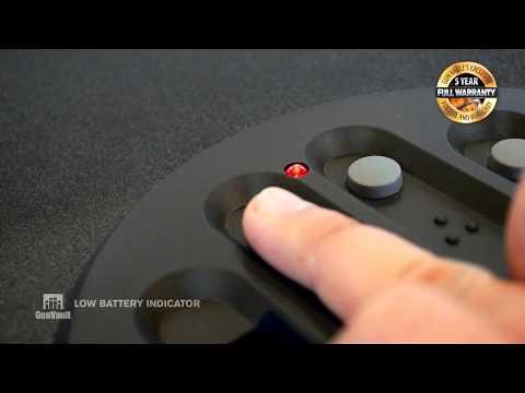 GunVault - Features - Low Battery Indicator