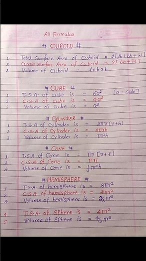 Class 10 chapter 12 math ncert all formulas #shorts