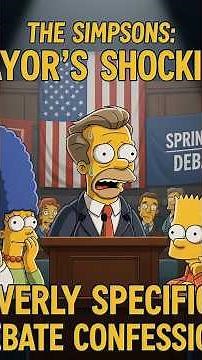 Mayor's Shocking, Overly Specific Debate Confession #simpsons #shorts #viral