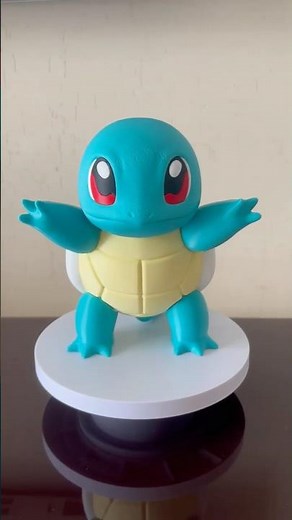 3D Printed Squirtle Model – No Painting Needed! | FDM Multicolor Assembly Figure #pokemon #3dprint
