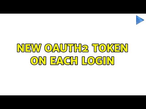 New oauth2 token on each login