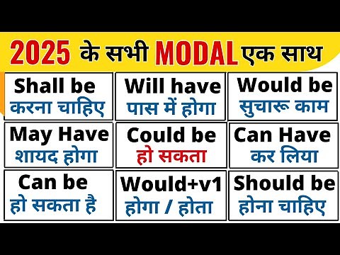 All Modals in English Grammar Explained with Examples | Learn Modals Easily