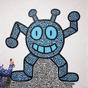 Blue Robot | Mr Doodle