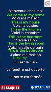 🏠 Learn English at home – 10 simple sentences for beginners 🇬🇧 | Double Langue Academy